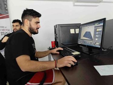 Successful student internships at in-house Rays and Vectors student led Game Studio