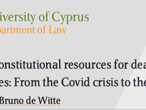 The EU’s constitutional resources for dealing with emergencies: From the Covid crisis to the energy crisis